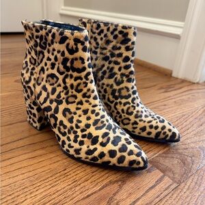 Leopard Print Ankle Boots
